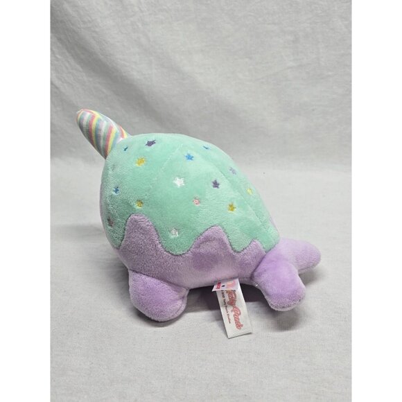 Tasty Peach Studios Pastel Lollipop NOMWHAL 9” Narwhal Whale Plush 2021 Stuffed - Picture 6 of 8